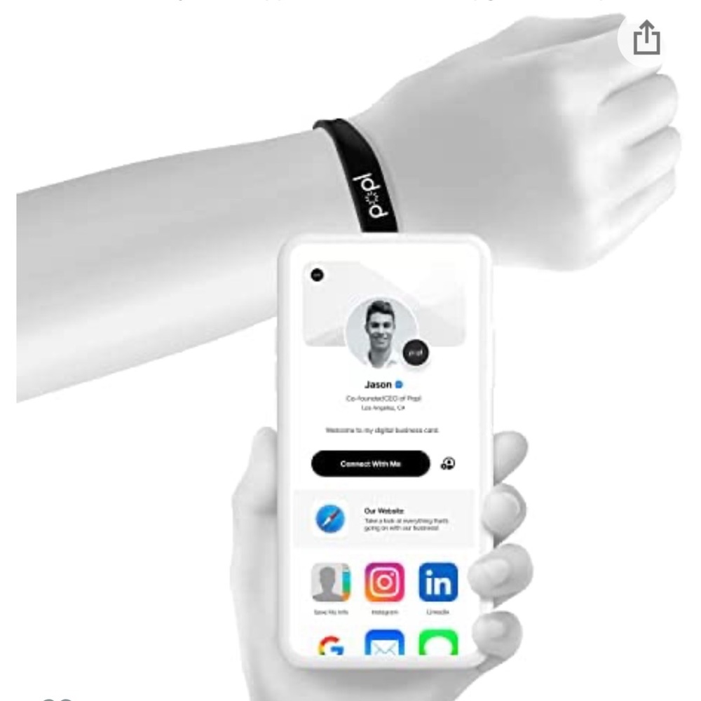 Popl Adjustable Silicone Wristband .